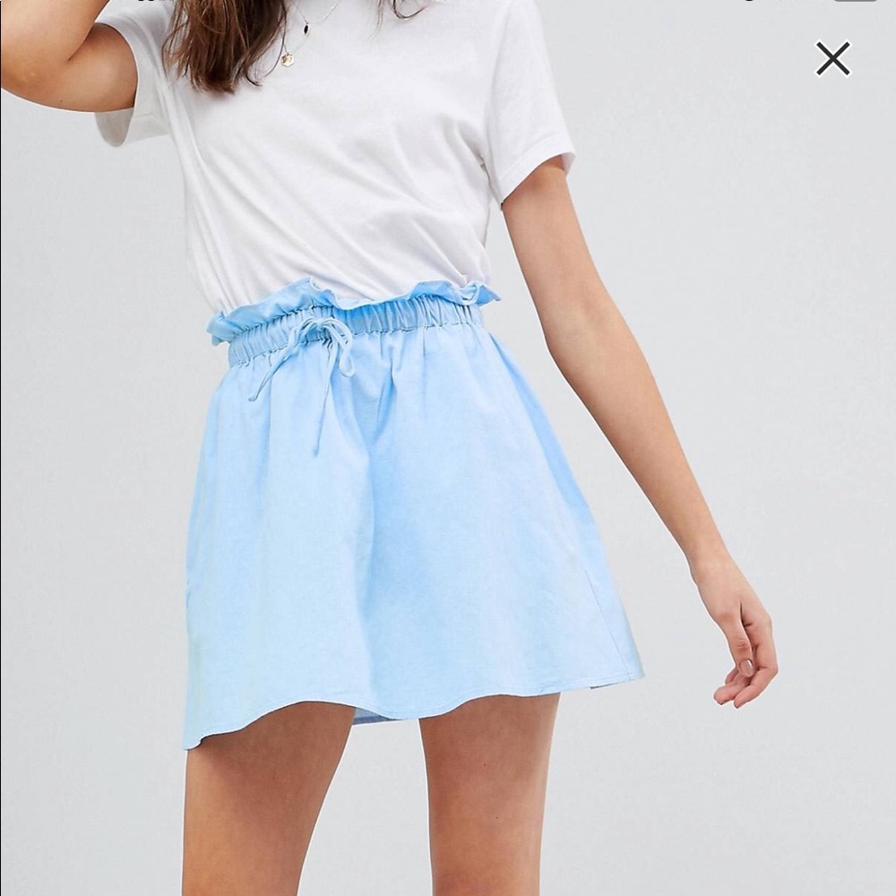 ASOS Light Blue High Wasted Skirt